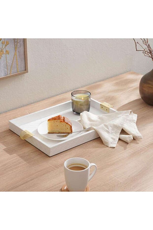 Onika Serving Tray 49x30x3.5cm -white