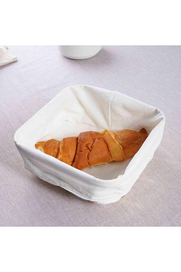Edon Metal Bread Basket 22x22x8.5cm - Gold