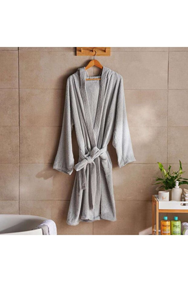 Edsel Bathrobe Light Grey - M/L - Light Grey