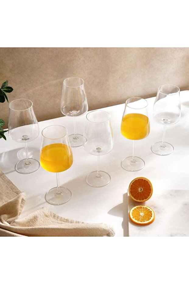 Alex 6-piece Stemware Crystal Glass Set 400ml -clear