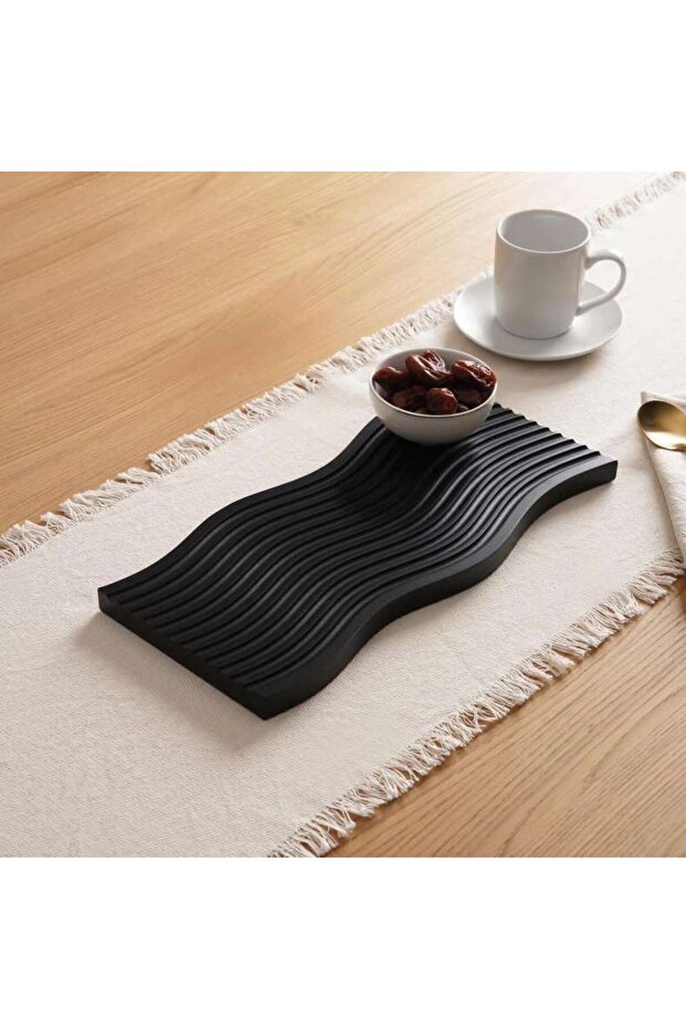 Kent Wooden Placemat 39x18.5x2cm - Black