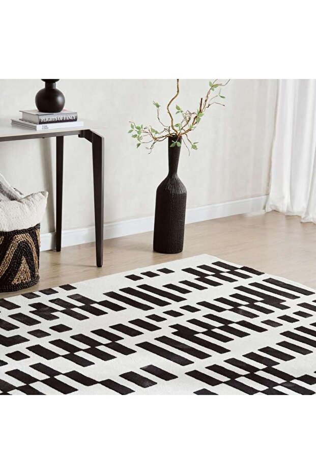 Ashton Textured Rug 200x290cm - Black