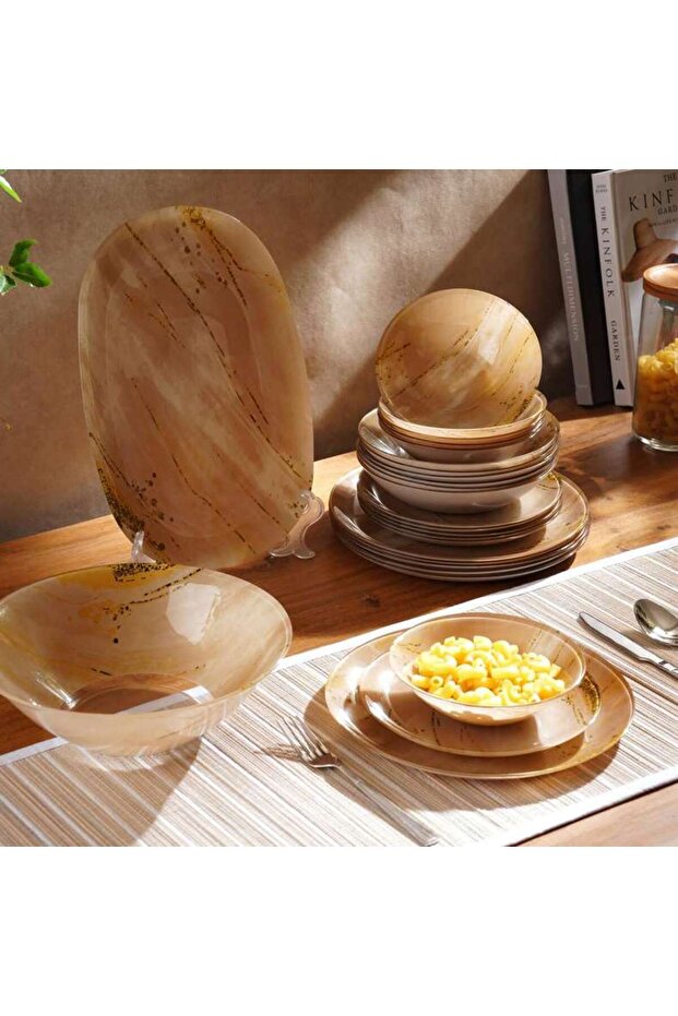 Luminarc Elcortia 26-piece Dinner Set -brown