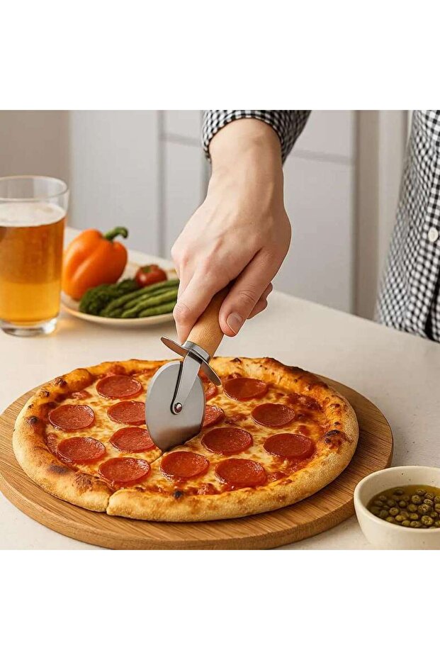 Natura Pizza Cutter 20x6.5cm - Natural