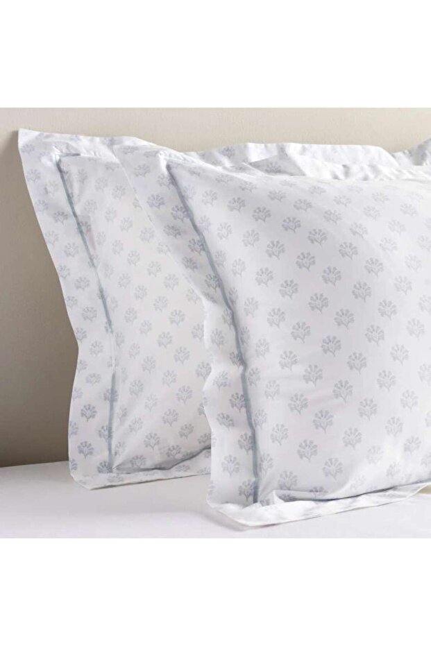 Classic Buti 2-piece Oxford Pillow Case Set 50x75+5cm - Blue Mist