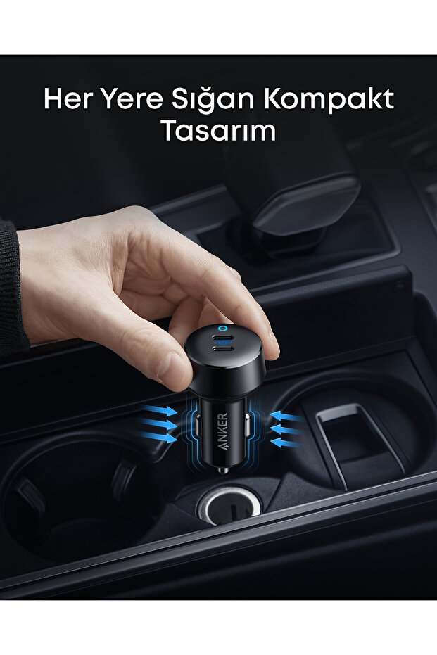PowerDrive III Duo, 2 Bağlantı Noktalı Araç İçi Şarj Cihazı, Siyah - A2724 - 5