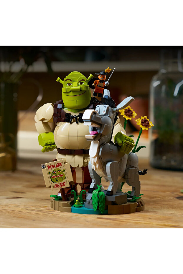 ® Shrek: Şrek, Eşek ve Çizmeli Kedi 72423 - 18+ Yaratıcı Model Yapım Seti (1403 Parça) - 11