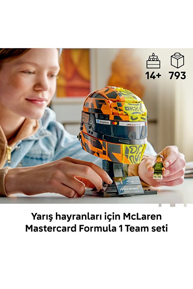 ® Editions McLaren Mastercard F1® Team Lando Norris Kaskı 43023 - 14+ için Oyuncak Yapım Seti (793P) - 6