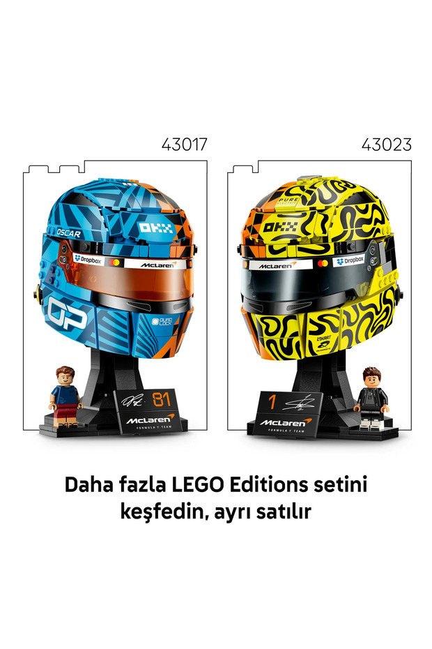 ® Editions McLaren Mastercard F1® Team Lando Norris Kaskı 43023 - 14+ için Oyuncak Yapım Seti (793P) - 11