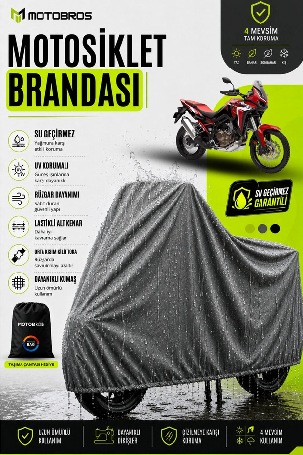 Thermoguard-X Motorcycle Tarpaulin for Honda Africa Twin Water-Dust Proof Thick Engine Tarpaulin Motor Tent