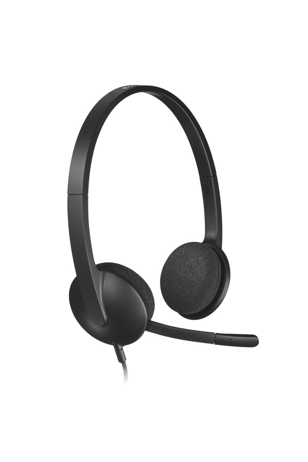 H340 USB Wired Headset with Noise-Cancelling Microphone, Black 981-000475
