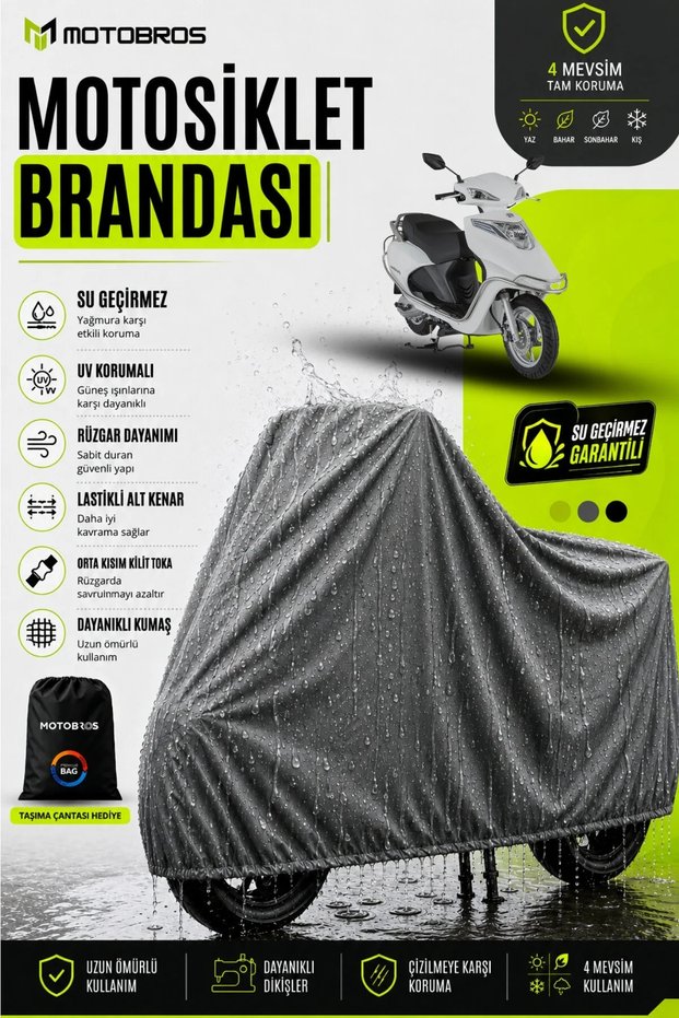 Thermoguard-X Motorcycle Cover Mondial Fury 110 (Thickest) Fabric Lifetime Use (with Buckles)