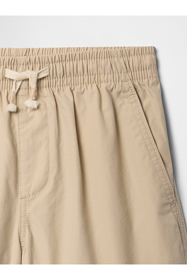 Boy's Beige Relaxed Pull-On Shorts - 3
