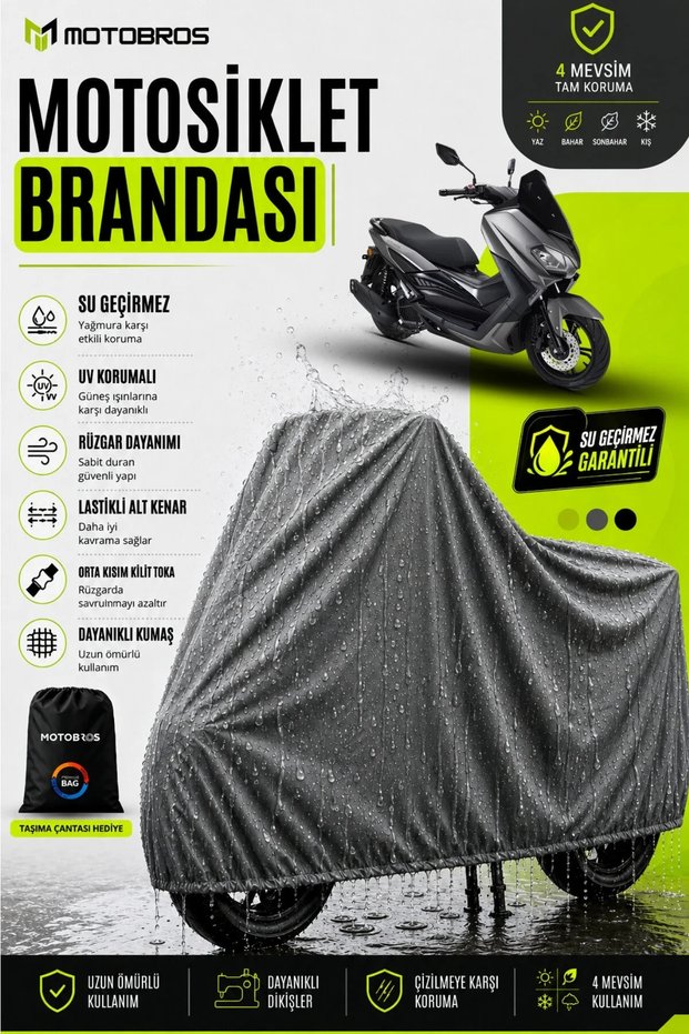 Thermoguard-X Motorcycle Cover Rks Grace (Thickest) Fabric Lifetime Use (with Buckles)