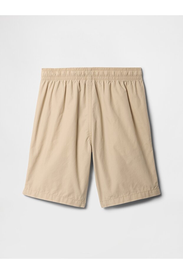 Boy's Beige Relaxed Pull-On Shorts - 2