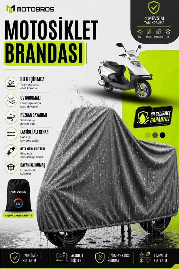 Motorcycle Tarpaulin Motor Cover Kuba Zenzero Compatible Thermoguard-X Gray Waterproof Uv Protected Motor Cover