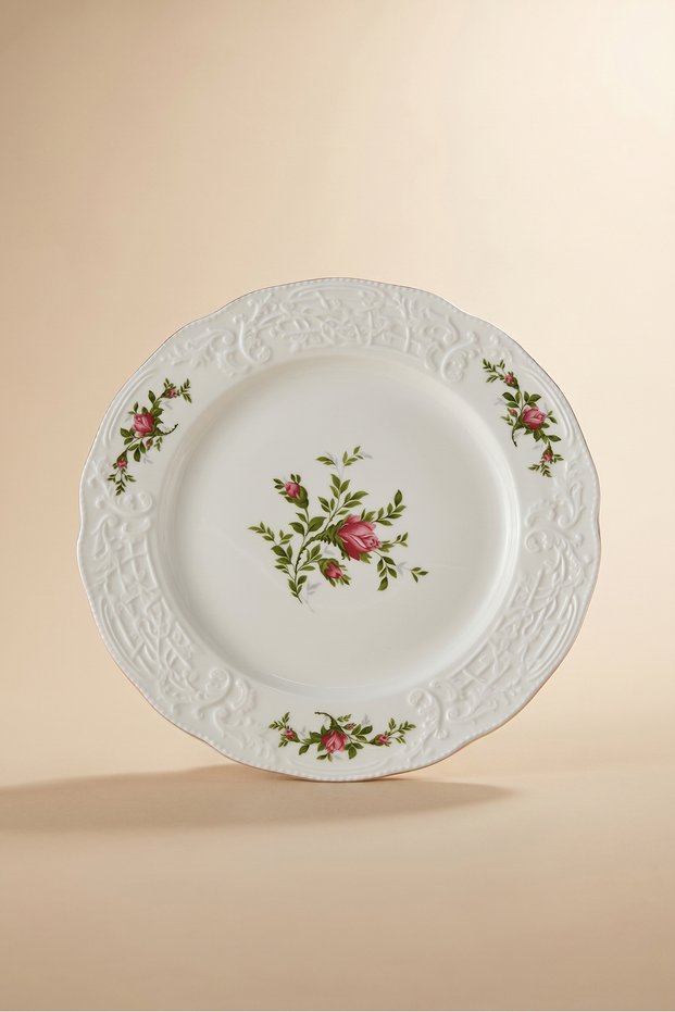 Vintage Rose Serving Plate 26 cm Cream