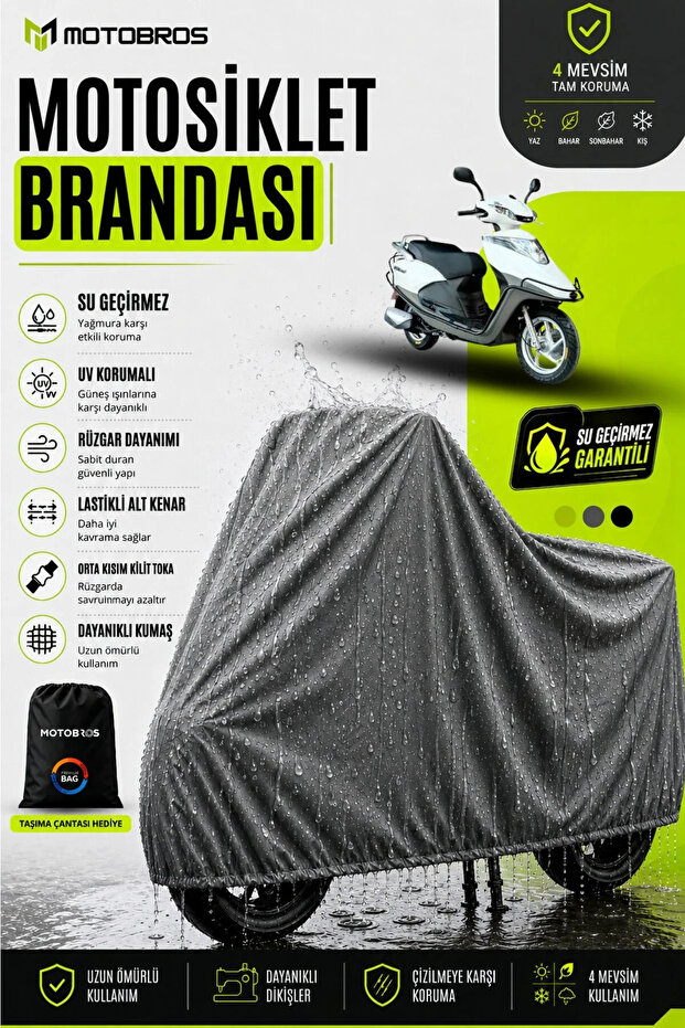 Motorcycle Tarpaulin Arora Special (Thickest) Fabric for Life Use (with Buckle)