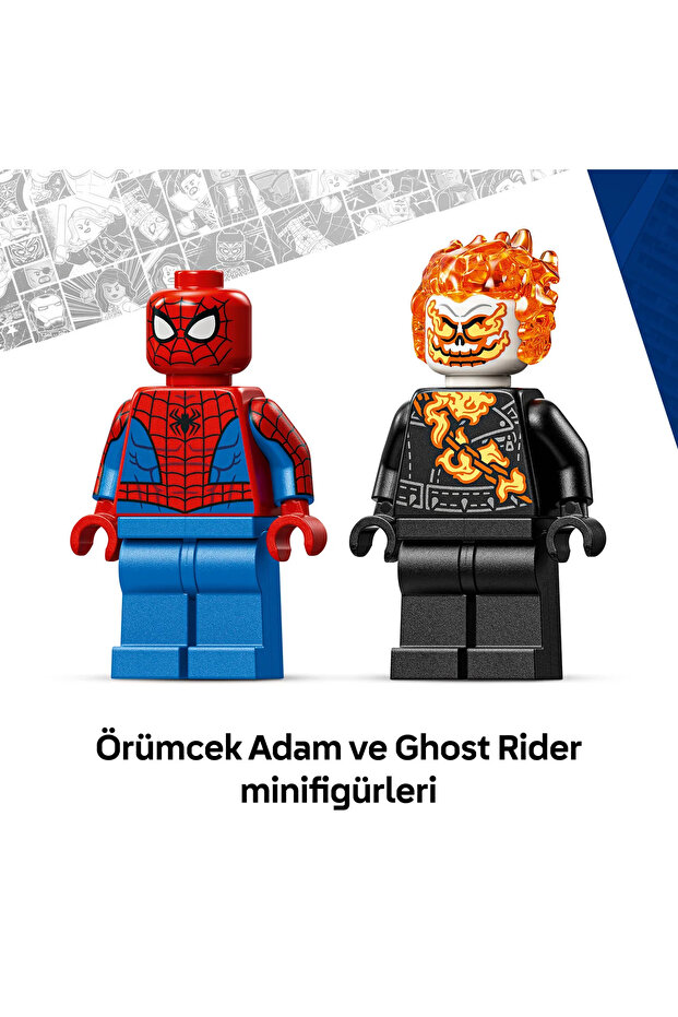 ® ǀ Marvel Örümcek Adam vs. Ghost Rider Motosikleti 76335 - 6+ Yaratıcı Oyuncak Yapım Seti (72P) - 9