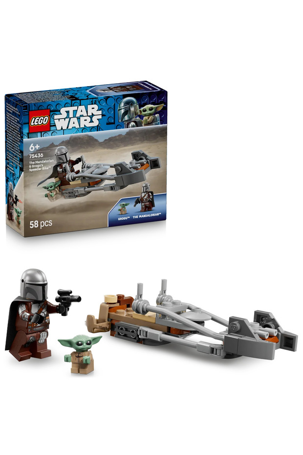 ® Star Wars™ Mandalorian ve Grogu’nun Hız Motoru 75436 - 6+ Oyuncak Yapım Seti (58 Parça)