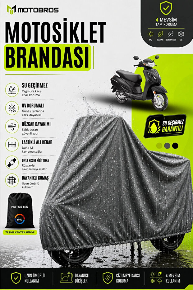 Motorcycle Tarpaulin Honda Activa Waterproof and Durable (Thickest) Fabric Lifespan Use