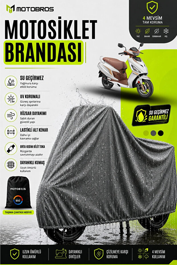 Motorcycle Tarpaulin Hero Dash Waterproof and Durable (Thickest) Fabric Lifespan Use