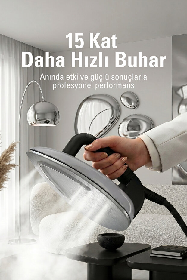 Lift Xtra Buhar Kazanlı Ütü - Gümüş (%100 Kuru Buhar Teknolojisi, %50 Zaman Tasarrufu) - 7