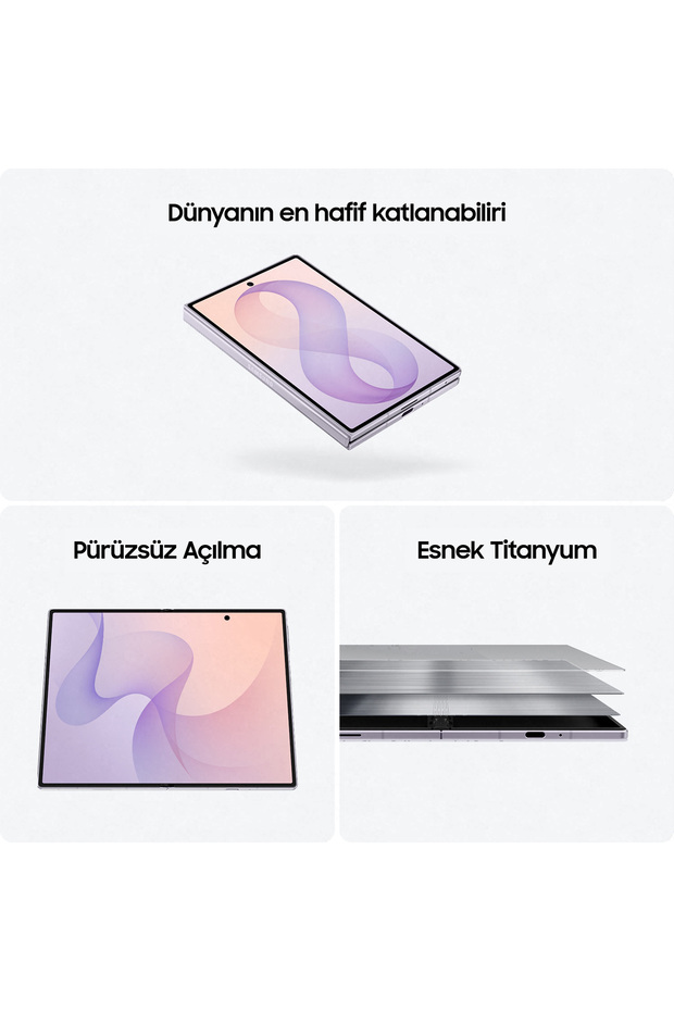Galaxy Z Fold8 16GB/1TB Lavanta Cep Telefonu - 4