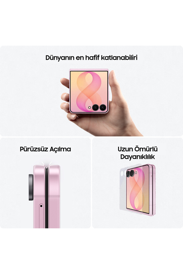Galaxy Z Flip8 12GB/512GB Grafit Gri Cep Telefonu - 4