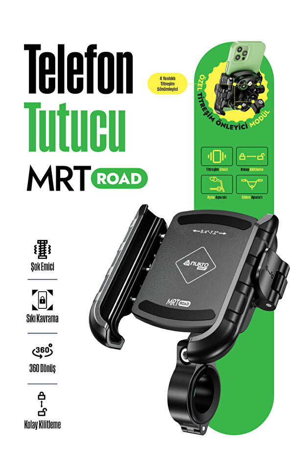 Mrt Road Motorcycle Phone Holder with Vibration Module