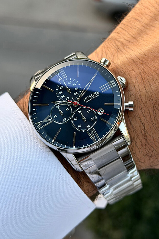 Men's Wristwatch with Original Gift Box and Bracelet as a Gift.Hsyeshm735Rbc