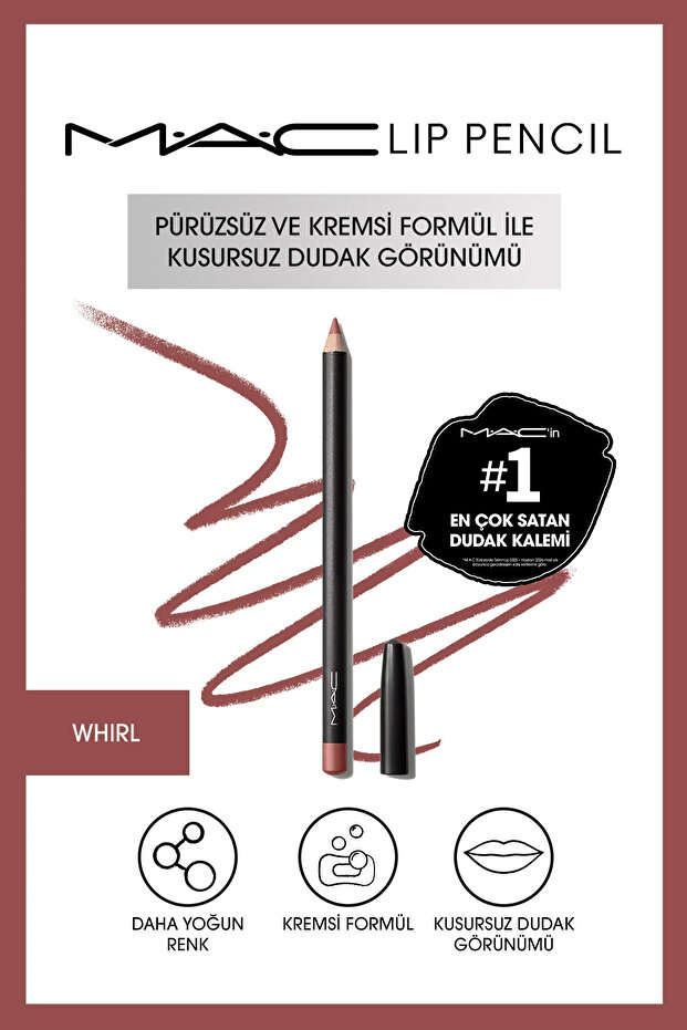 Creamy Permanent Lip Liner - Lip Pencil - Whirl 1.45 g