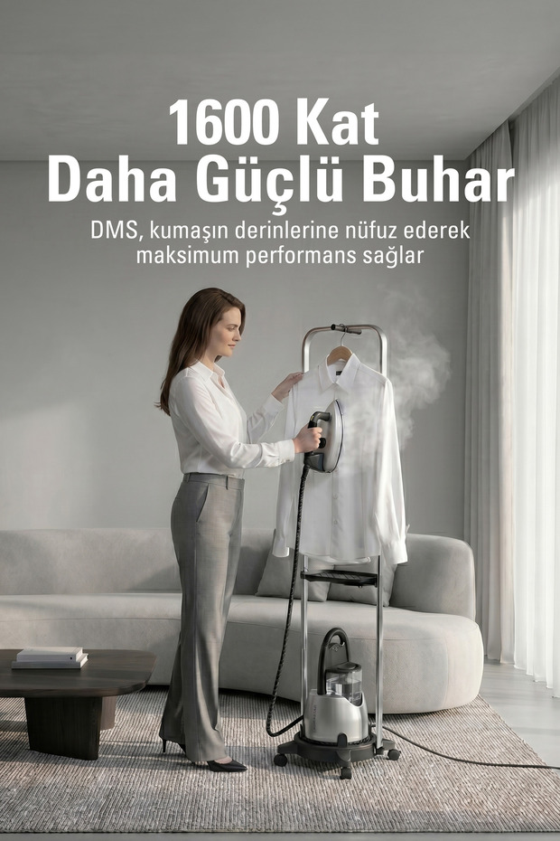 Lift Xtra Buhar Kazanlı Ütü - Gümüş (%100 Kuru Buhar Teknolojisi, %50 Zaman Tasarrufu) - 5