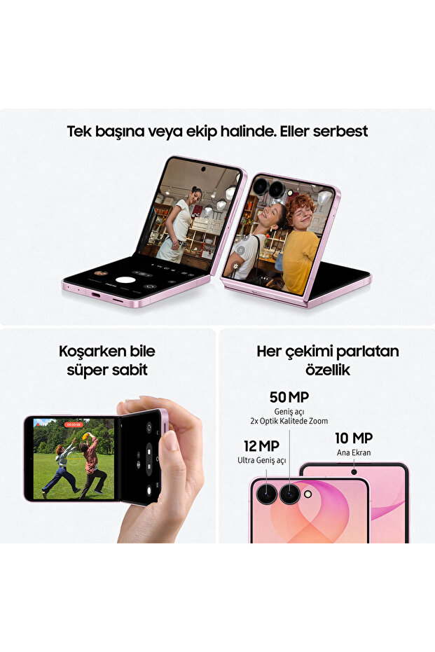 Galaxy Z Flip8 12GB/512GB Grafit Gri Cep Telefonu - 3