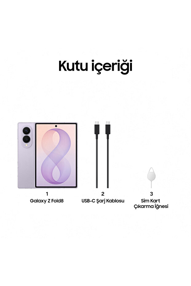 Galaxy Z Fold8 16GB/1TB Lavanta Cep Telefonu - 8
