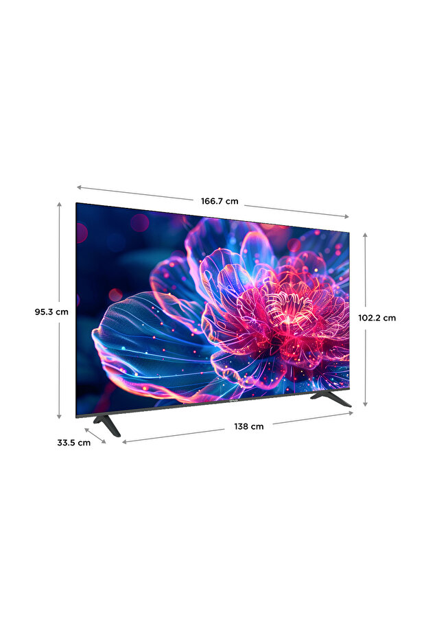 75VQ90F3UA 75'' 190 Ekran Uydu Alıcılı 4K Ultra HD Google Smart QLED TV - 3