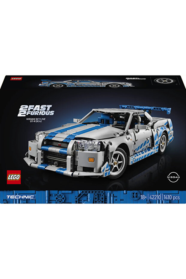 ® Technic Daha Hızlı Daha Öfkeli Nissan Skyline GT-R (R34) 42210 - Yetişkinler için Set (1410 P) - 3