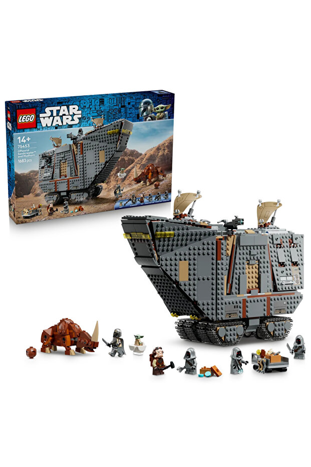 ® Star Wars™ Gezegen Dışı Kum Taşıtı ve Mudhorn 75453 - 14+ için Oyuncak Yapım Seti (1683 Parça)