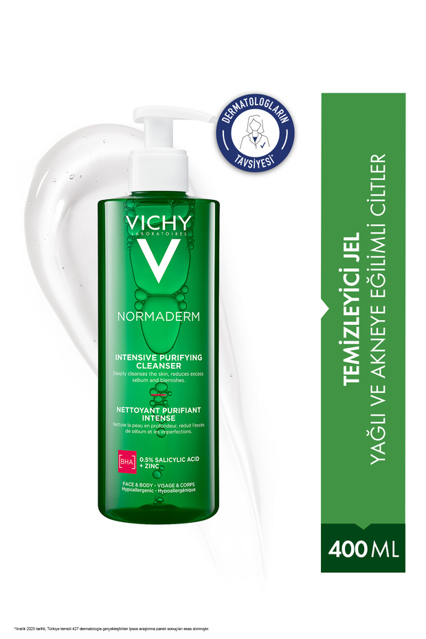 Normaderm Yağlı ve Akneye Eğilim Gösteren Ciltler İçin Cildi Kurutmadan Temizleyen Jel 400 ml