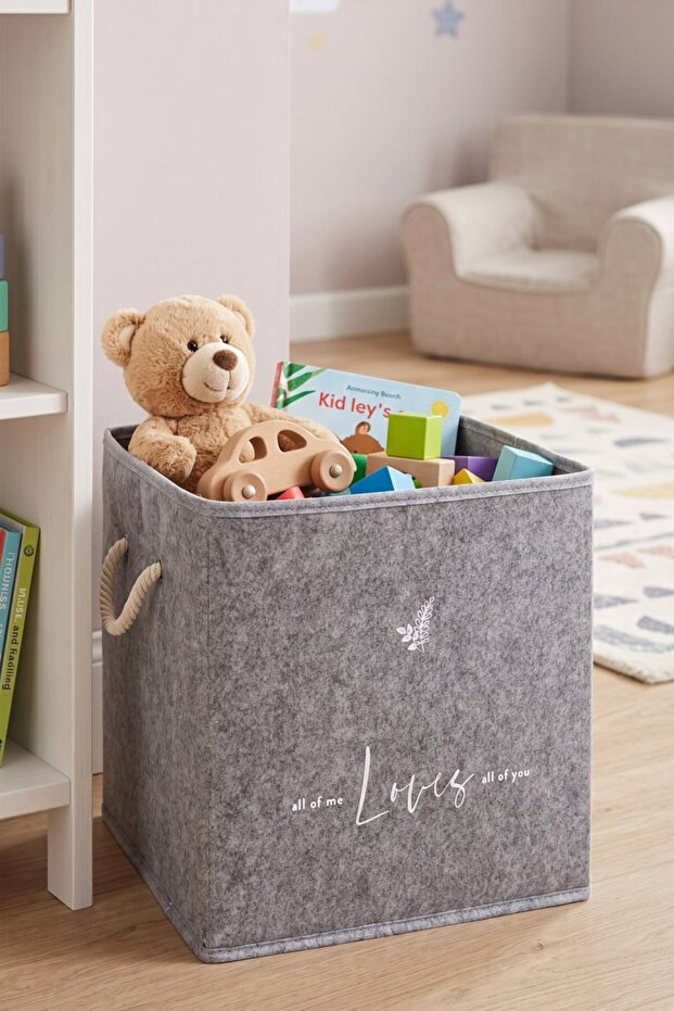 Under Cabinet Laundry Toy Organizer Storage Box Organizer Without Lid 30x30x30 Cm 1 Piece