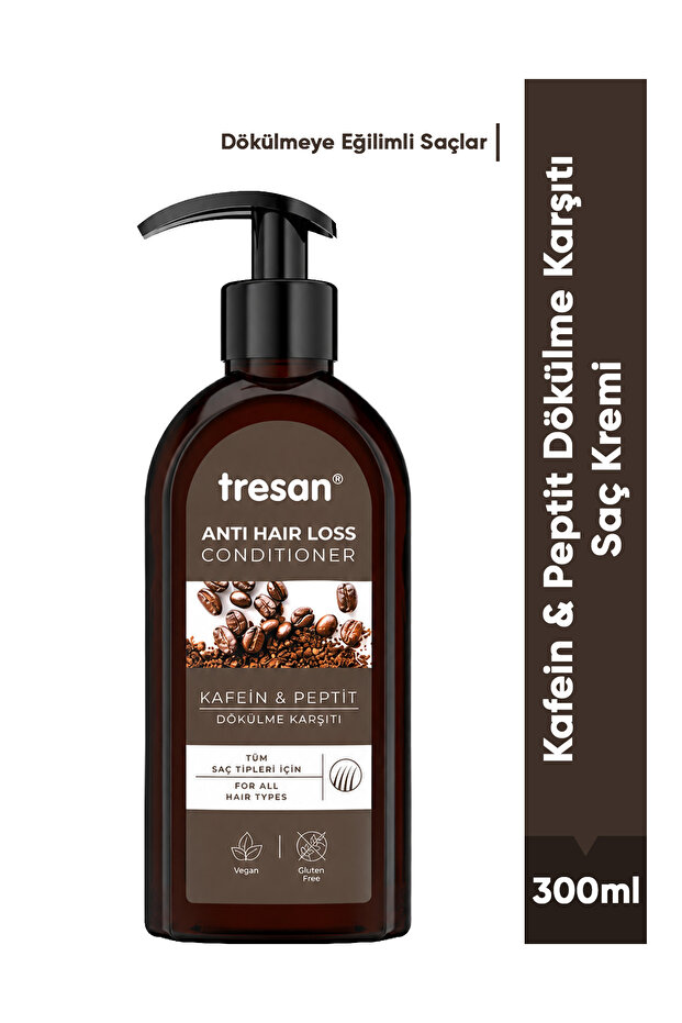 Caffeine & Peptide Anti-Hair Loss Conditioner – for All Hair Types and Hair Prone to Loss (300 ml)