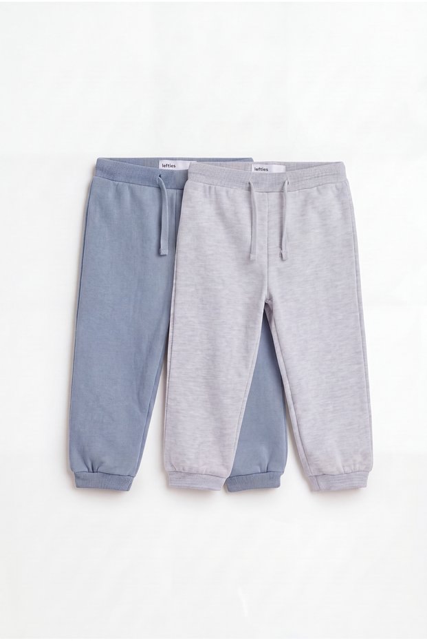 KIDS PACK 2 SOLID SWEAT PANTS+SOLID BRUSH VAT