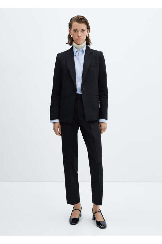 Shiny Blue Women's Blazer Jacket 57040365