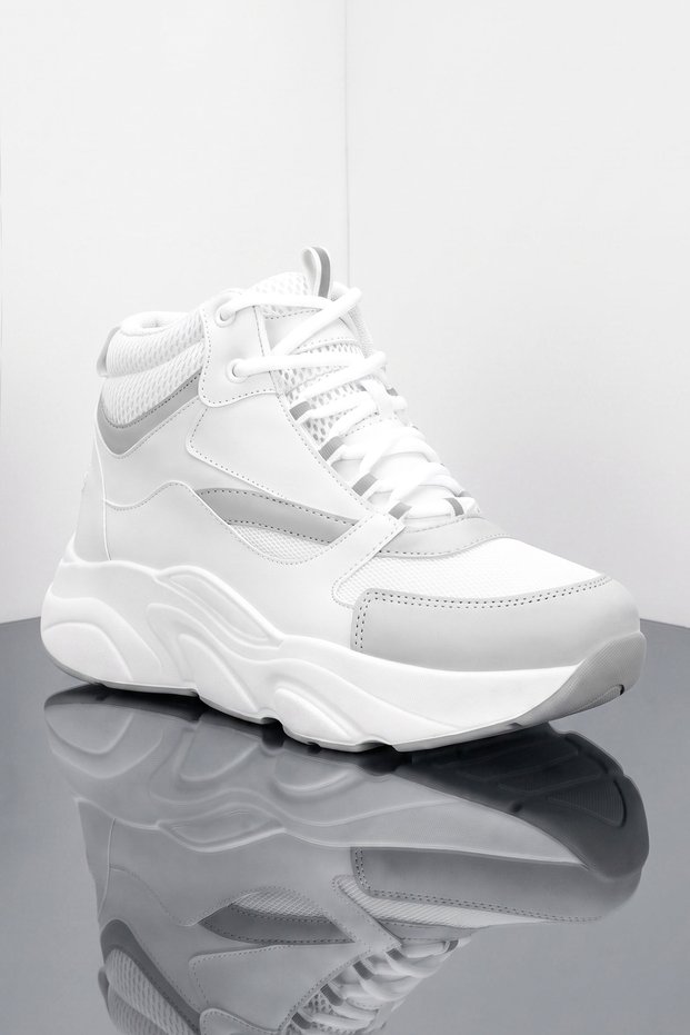 Ds.Mj1838 High-Top White Unisex Sneaker Daily High-Top Sports Shoes
