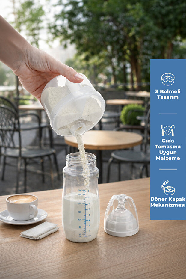 Powder Food Container White