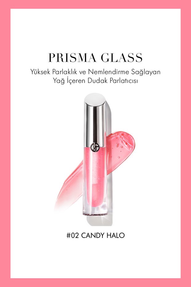 Prisma Glass High Shine and Moisturizing Lip Gloss 02 Candy Halo 3614274154375