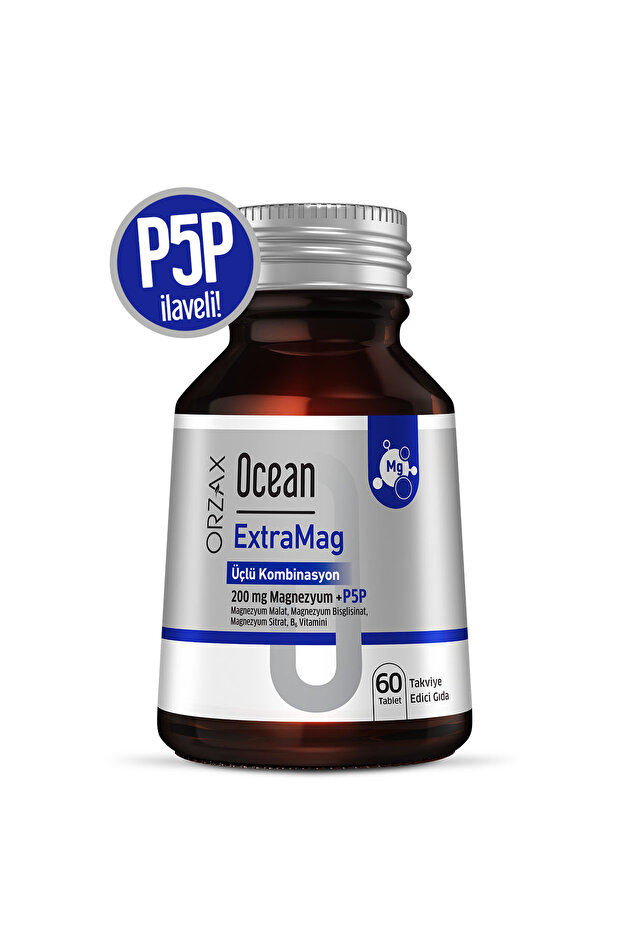 Extramag Triple Combination Magnesium 200 Mg Supplement Food 60 Tablets
