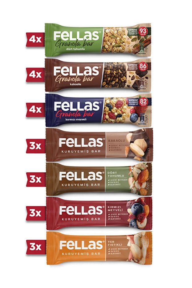Nut Bar Mixed Pack 30g X 12 Pieces + Granola Bar Mixed Pack Protein Source 23g X 12 Pieces