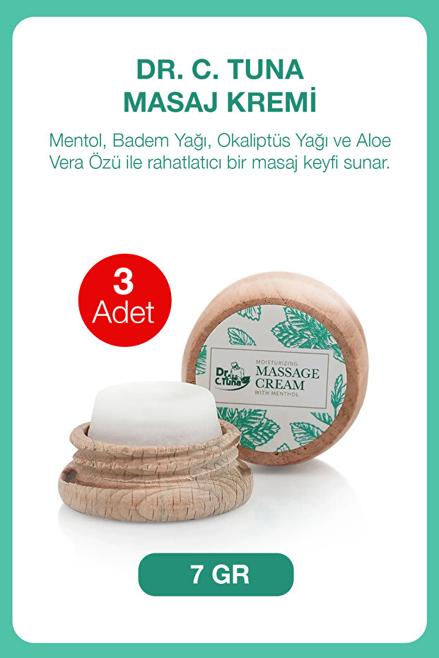 Dr C Tuna Massage Cream 7 Gr 3 Pieces