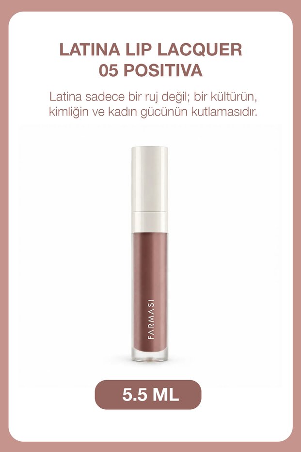Latina Nourishing & Long-Lasting Shine Liquid Lipstick | 05 Positive